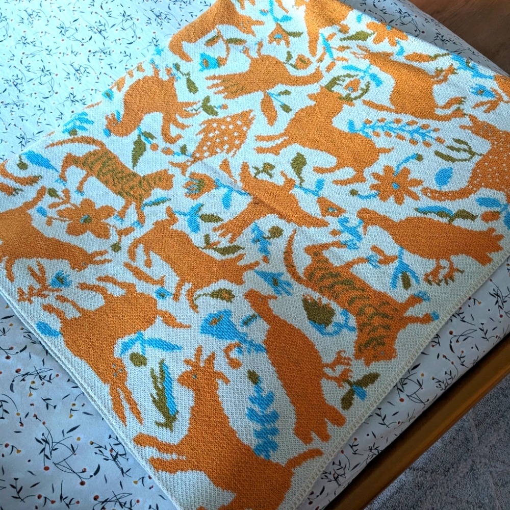 Kristina Micotti 50x60 "Medieval Animals" Blanket